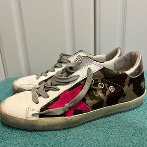 Golden Goose Camo Super Star Sneakers